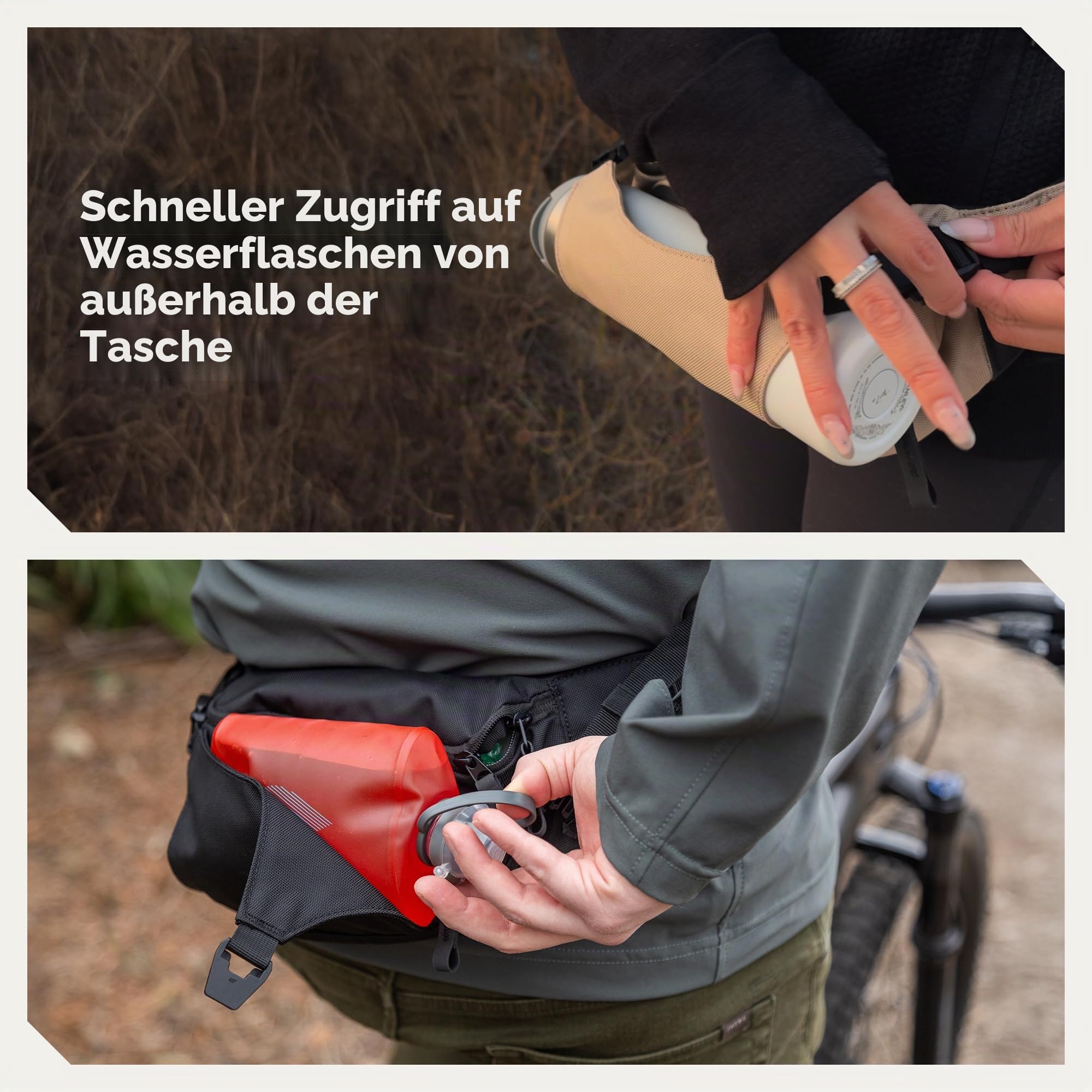 ARTERRA Falcon2L Bauchtasche – 2 Liter Sling Hip Bag mit verstellbarer Erweiterung, kompakt, leicht, für den täglichen Gebrauch, Outdoor, Hundespaziergänge, Wandern, Obsidian Black, Einheitsgröße, Hip