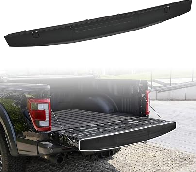 Tailgate Spoiler Molding Cap for 2021-2024 Ford F150 / F-150 Lightning without Flex Step Tailgate, Combined Center Tailgate Top Trim Protector Cover for 2021-2024 Ford F150 Accessories, 3PCS