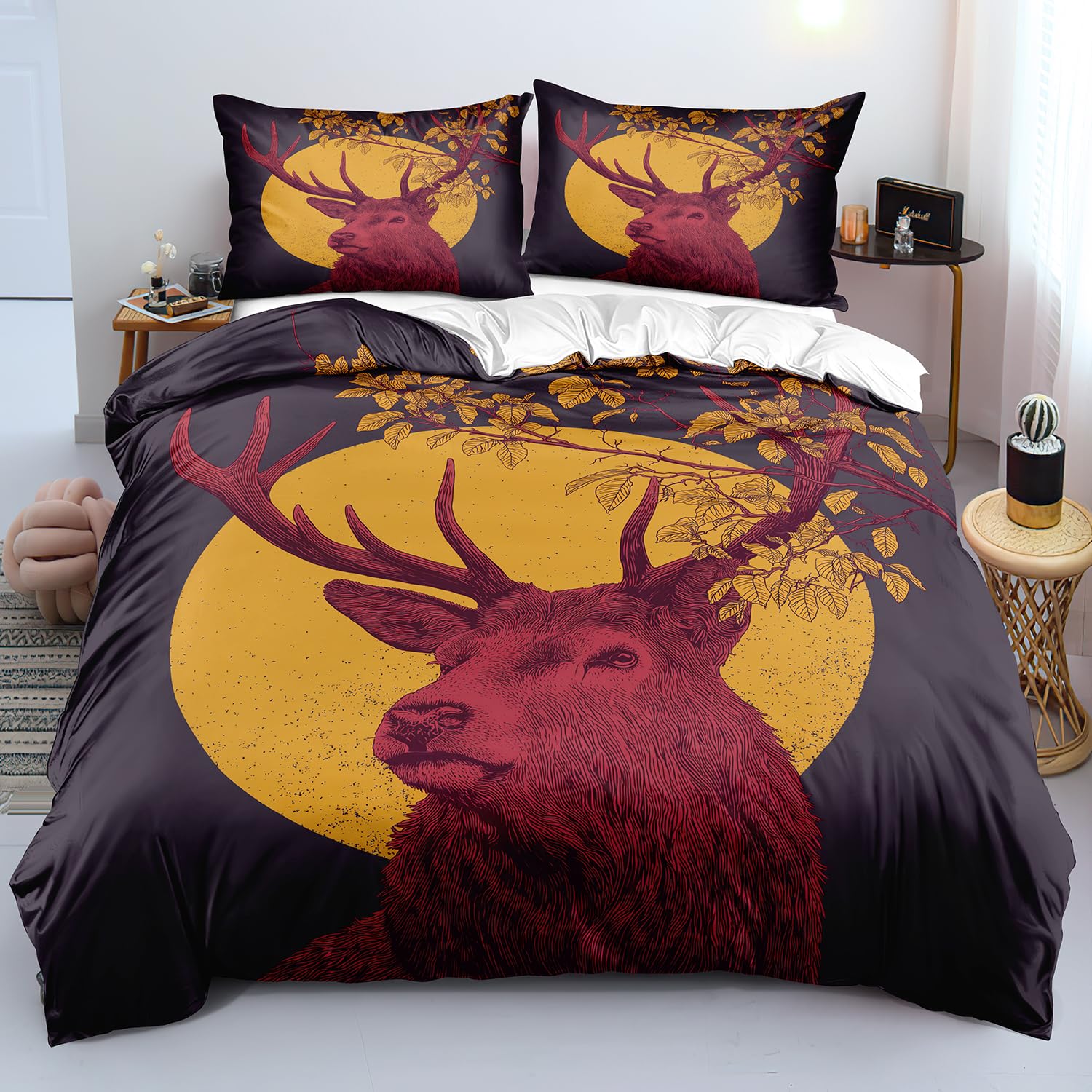 Parure de lit moderne en microfibre ultra douce motif hivernal