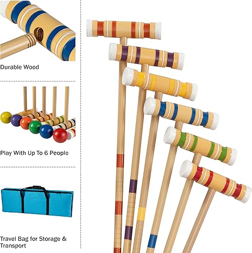 Miniatura 3 de Juego de cricket Trademark Global con bolsa de transporte