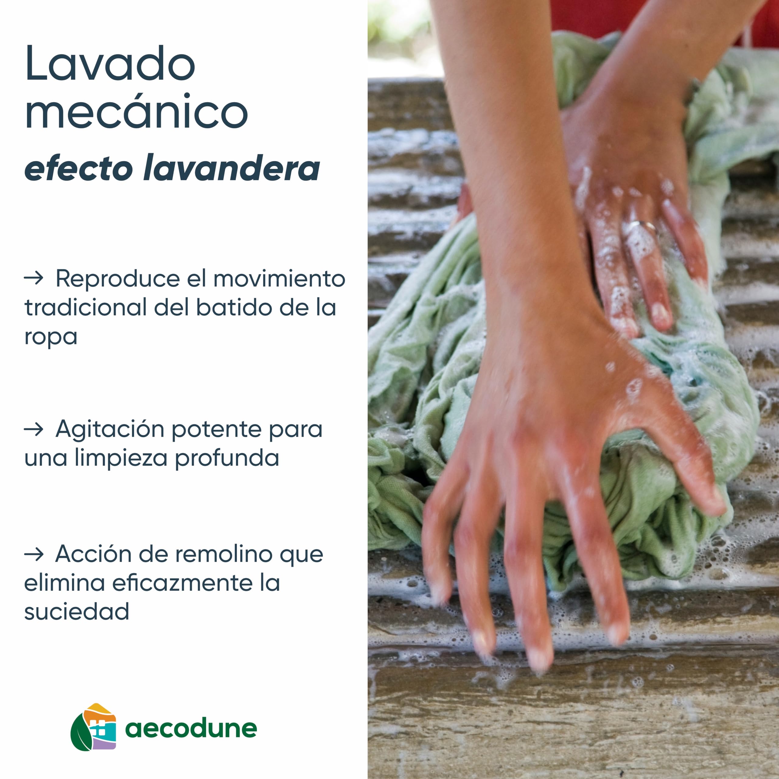 aecodune 2 Años de Detergente Ecológico Económico 240 Lavados - Bola de Lavado para Lavadora - Perlas de Ropa Detergente en Polvo Natural Zero Desperdicio - Hipoalergénico Lavanda - Anti Cal