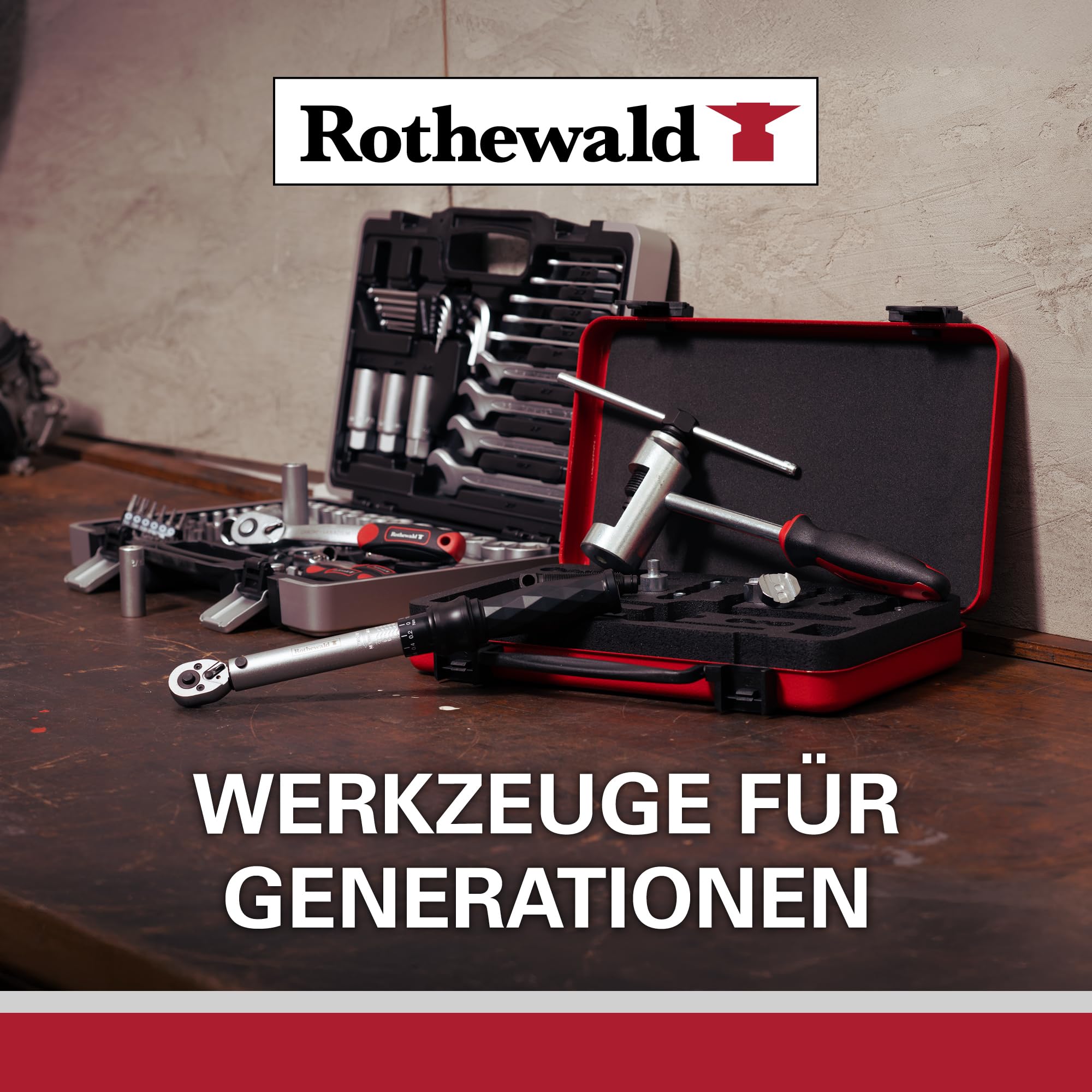 Rothewald Bordwerkzeug Motorrad 51‑teilig zöllig – Werkzeug‑Set als Motorradwerkzeug für unterwegs, Werkzeugrolle mit Ringmaulschlüssel, Innensechskantschlüssel und Zündkerzen‑Rohrsteckschlüssel