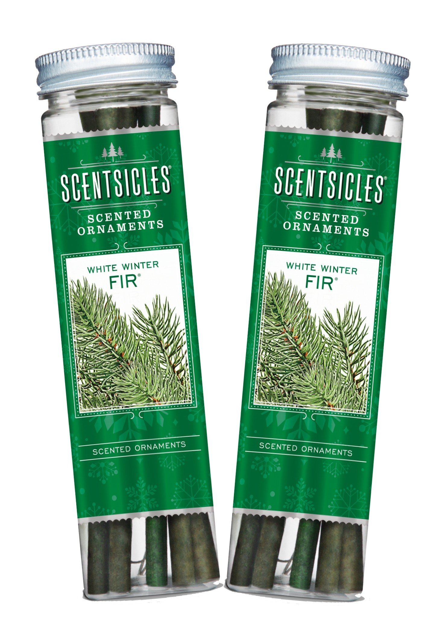 Buy Scentsicles, White Winter Fir Scented Ornament Sticks (2 Bottles, 12 Total Sticks) Online at
