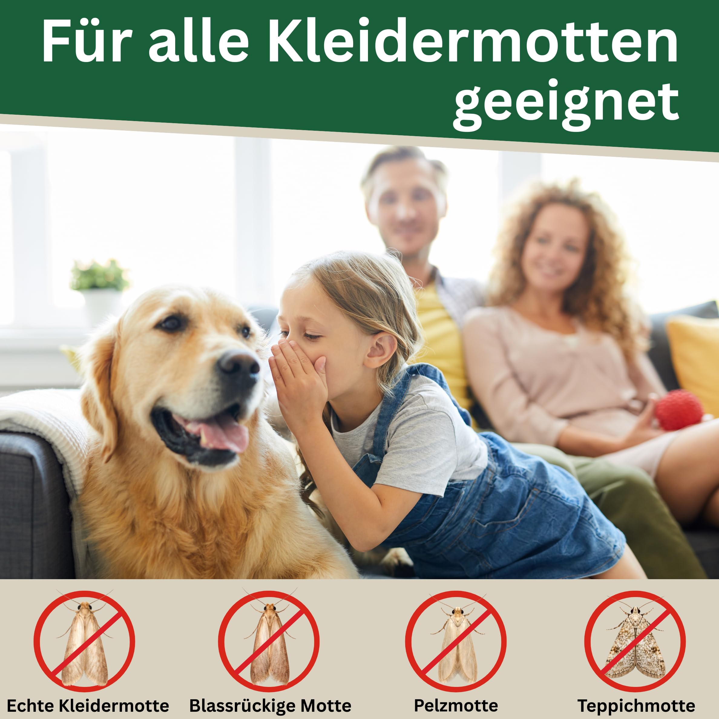 Schlupfwespen gegen Kleidermotten - XXL Menge, je 7000 Eier, 12 Karten | Schütze, was dir wichtig ist - frei von Motten und Sorgen. | Nur für kurze Zeit: 10 % Rabatt-Coupon
