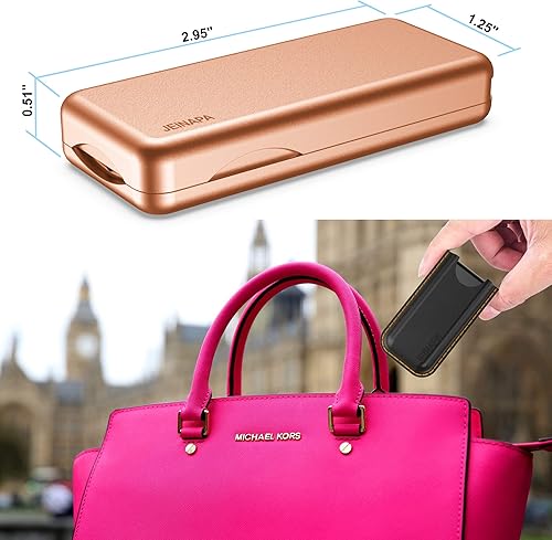 Miniatura 10 de Cortador de píldoras con dispositivo de centrado automático, divisor de pastillas de aluminio con hoja de acero inoxidable 316L, funda de cuero