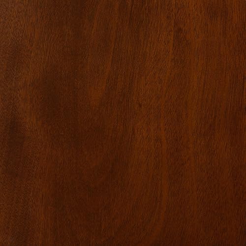 Miniatura 8 de Baxton Studio Tafari Mid-Century - Juego de sillas de comedor de 2 piezas con acabado marrón nogal y ratán