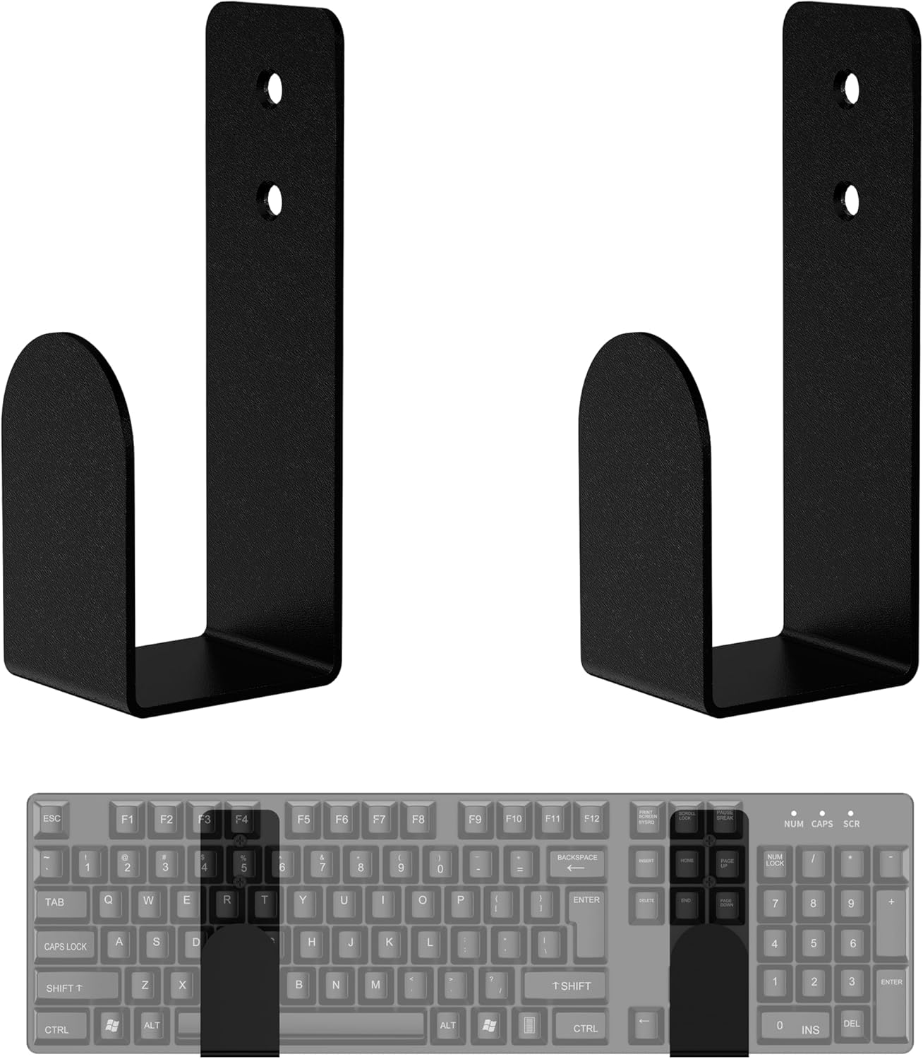 HONKID Keyboard Wall Mount, Metal Computer Keyboard Holder
