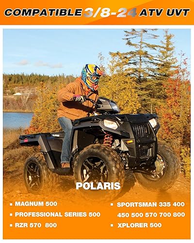 Miniatura 3 de Dynofit Tuercas abiertas M10x1.25 para ATV UTV, 16 tuercas hexagonales de 0.669 in pequeñas abiertas para Polaris Ranger RZR 1000 1000XP 900XP Honda