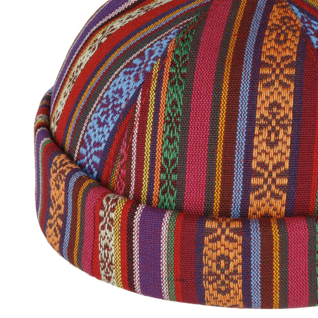 CHAPEAUSHOP Fresh Stripes Bonnet Docker Design Raye Fabrique en Italie Homme Printemps Ete