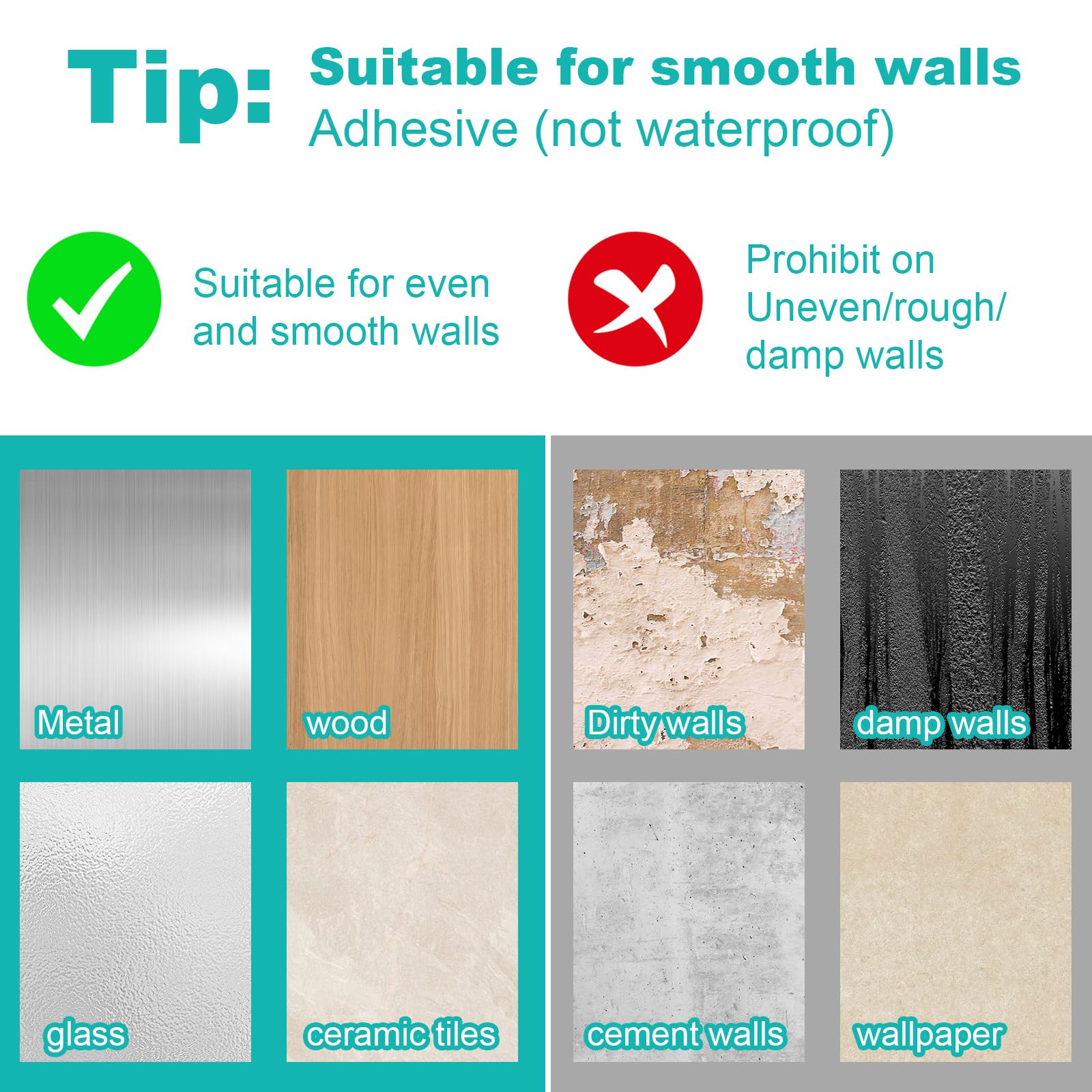 10 Ganci Adesivi Per Tende Senza Bucare - Trasparenti E Impermeabili