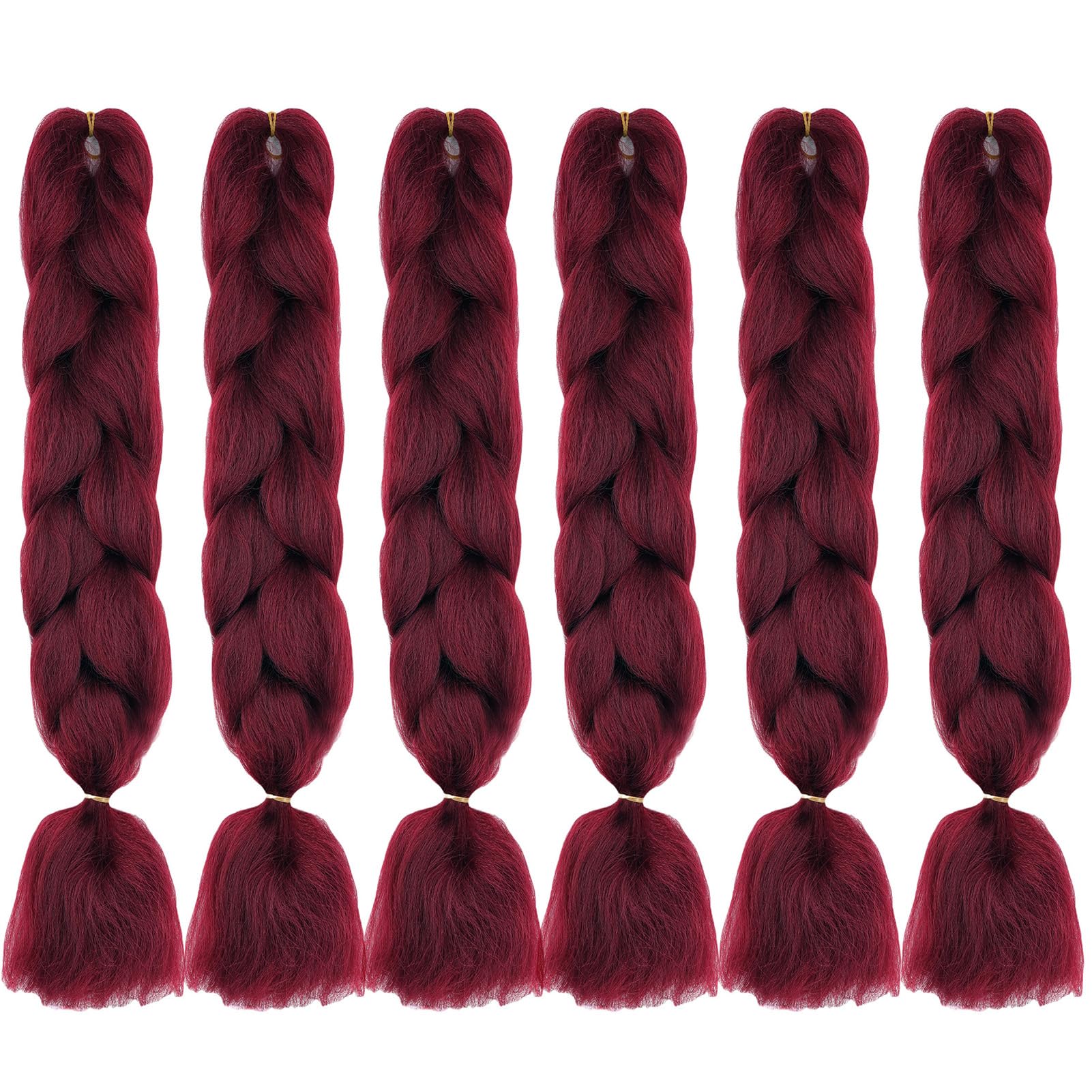 24inch Jumbo Braids Hair Extensions Ombre Braiding Hair Synthetic 3Pieces/lot Crochet Twist High Temperature African Box Braids, Sapphire Blue — view 40