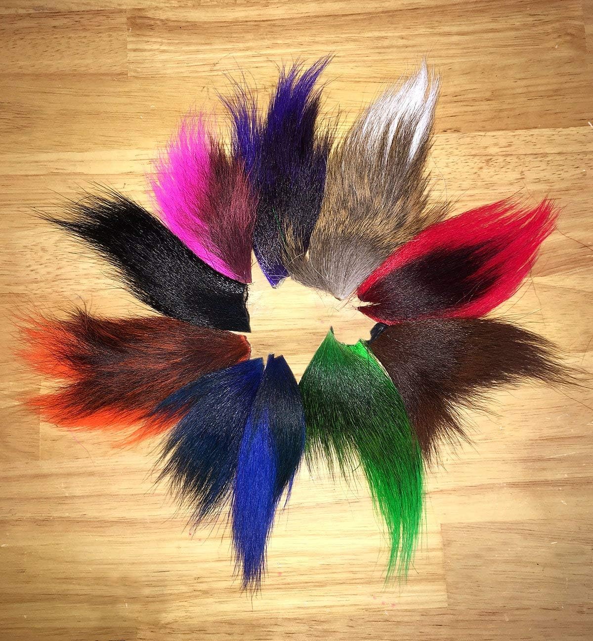 Bucktail Tips Variety Pack for Fly Tying.
