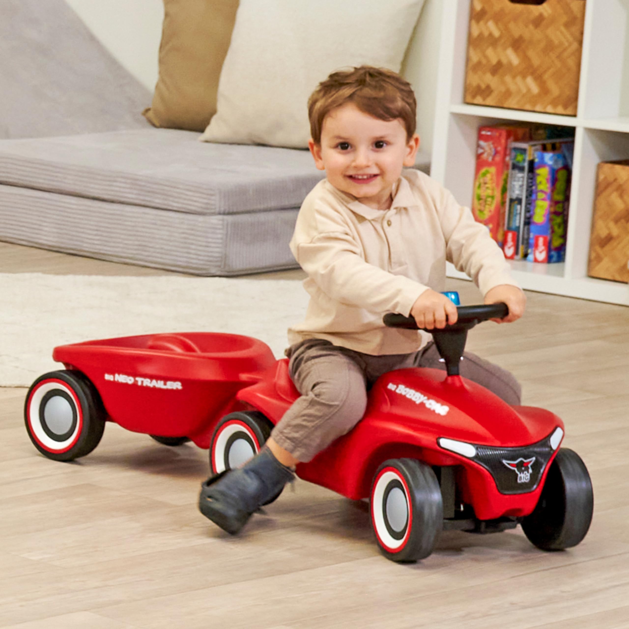 BiG BIG-Bobby Neo Trailer Remorque de Voiture pour Enfant