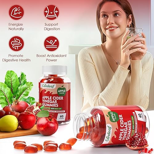 Miniatura 8 de Gomitas veganas de Ashwagandha con gomitas de vinagre de sidra de manzana