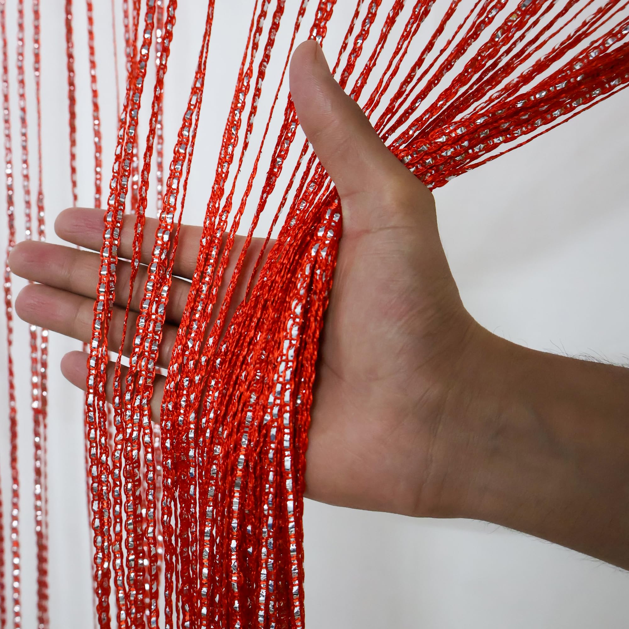 Party Crave Versatile String Curtains: Transforming All Spaces with Elegance| Red Thread Curtain| Use for All Decoration (1 pc) (B0CGVK7MFP) Amazon Price History, Amazon Price Tracker