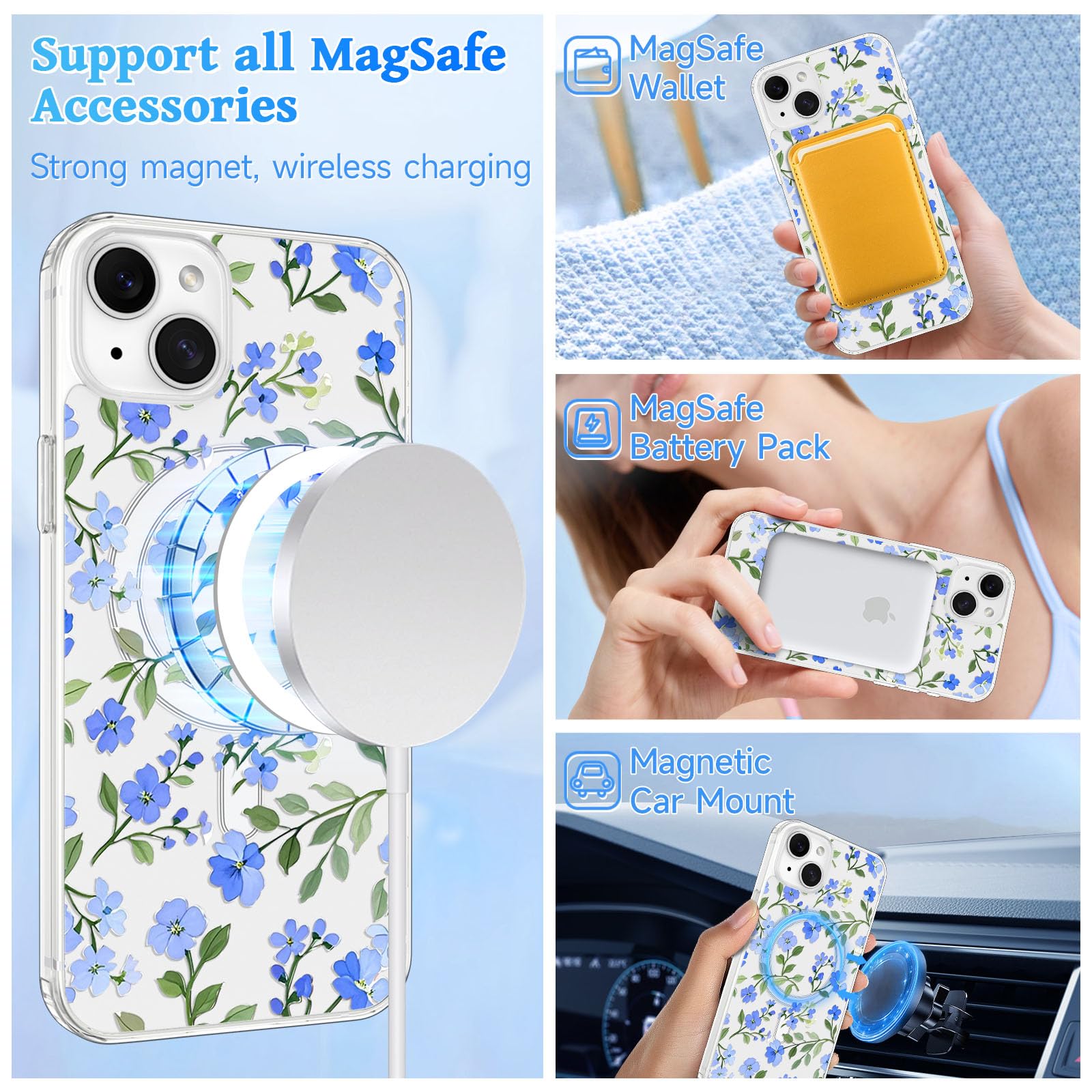 Amazon.co.jp: EYZUTAK iPhone 13/iPhone 14 用 ケース MagSafe対応