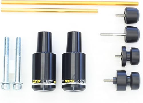 Miniatura 2 de OES Frame Sliders Tenedores Sliders Deslizadores Eje Trasero Yamaha FZ-07 FZ07 MT-07 2015 2016 2017 2018 2019 2020 2021 Sin Corte Rojo