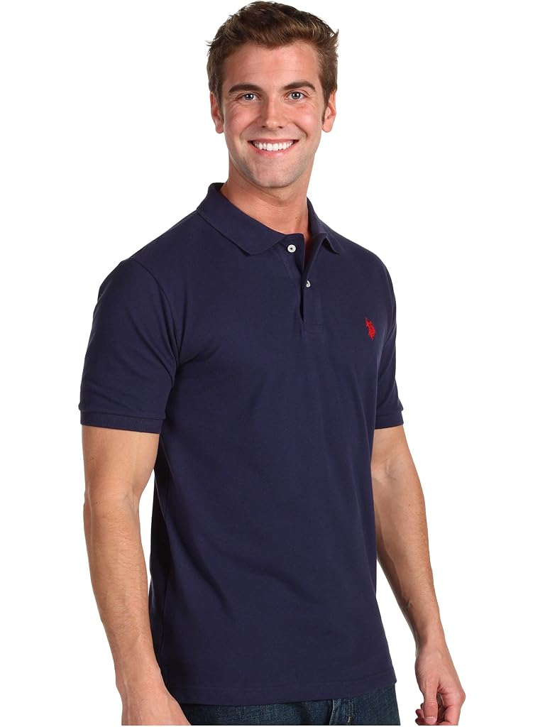 U.S. POLO ASSN. Solid Cotton Pique Polo with Small Pony