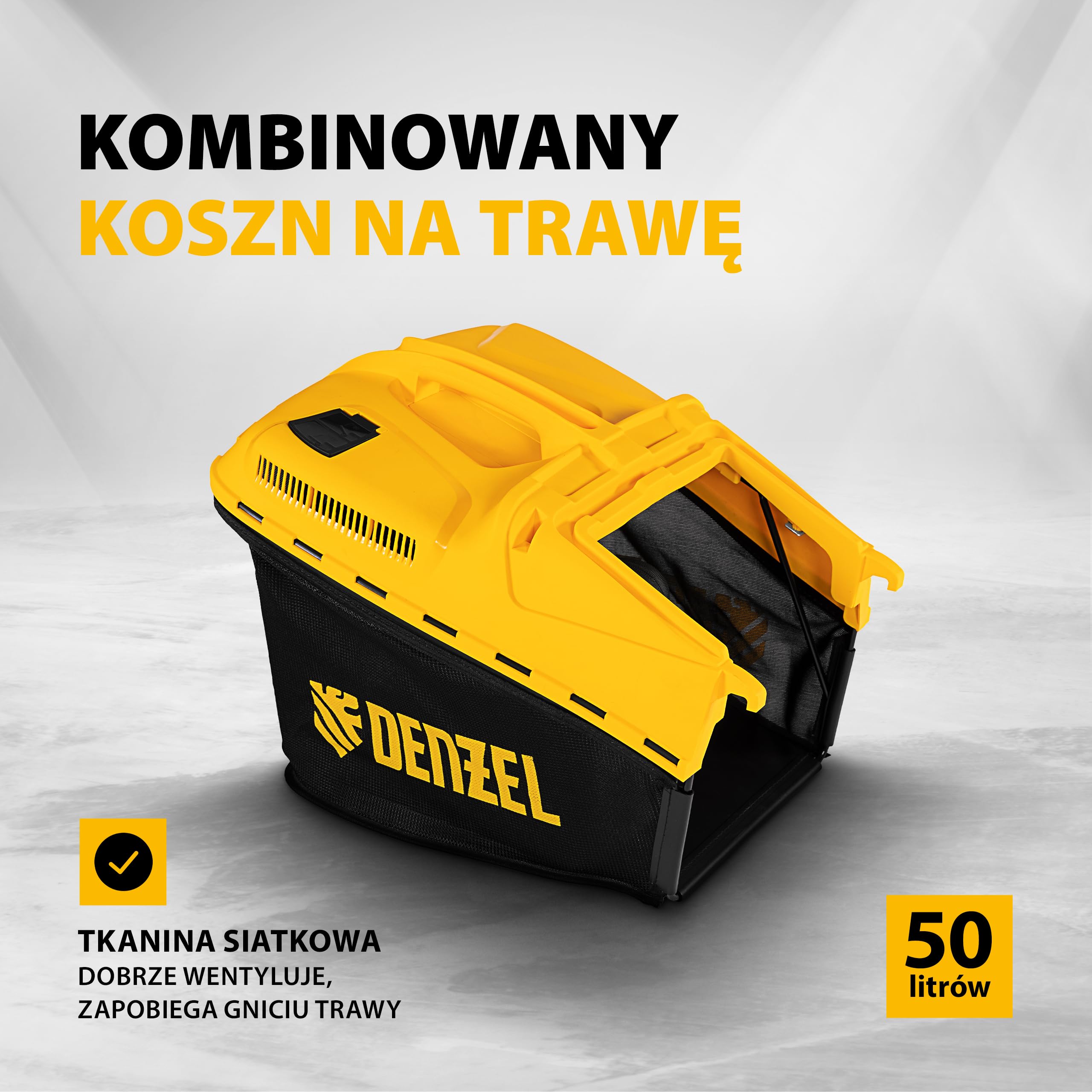 Kosa Spalinowa, Kosiarka, Podkaszarka do Trawy, 146 cm3, 50 l - Denzel