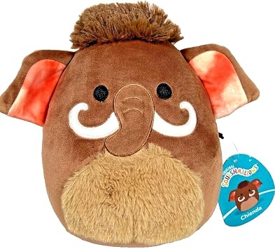 Squishmallows 7.5" Chienda The Wooly Mammoth-Officially Licensed Plush-Collectible Soft & Squishy Wildlife Squad Stuffed Animal Toy - Add to Your Squad - Gift for Kids, Girls & Boys 7.5 inches