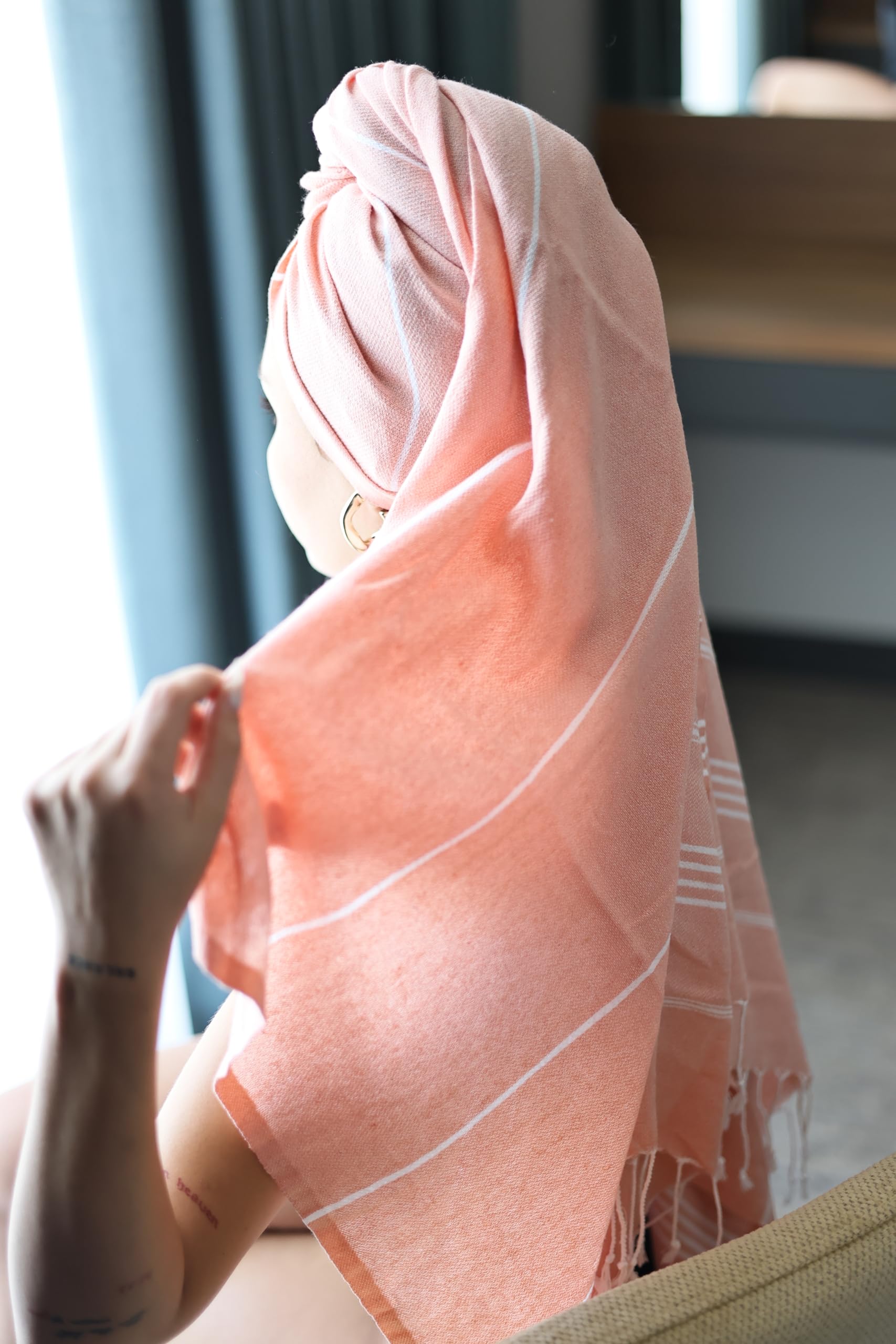 Mon Bijou ® Serviette de plage, serviette de sauna, serviette de sauna, serviette de bain, pour homme et femme, en coton recyclé durable respectueux