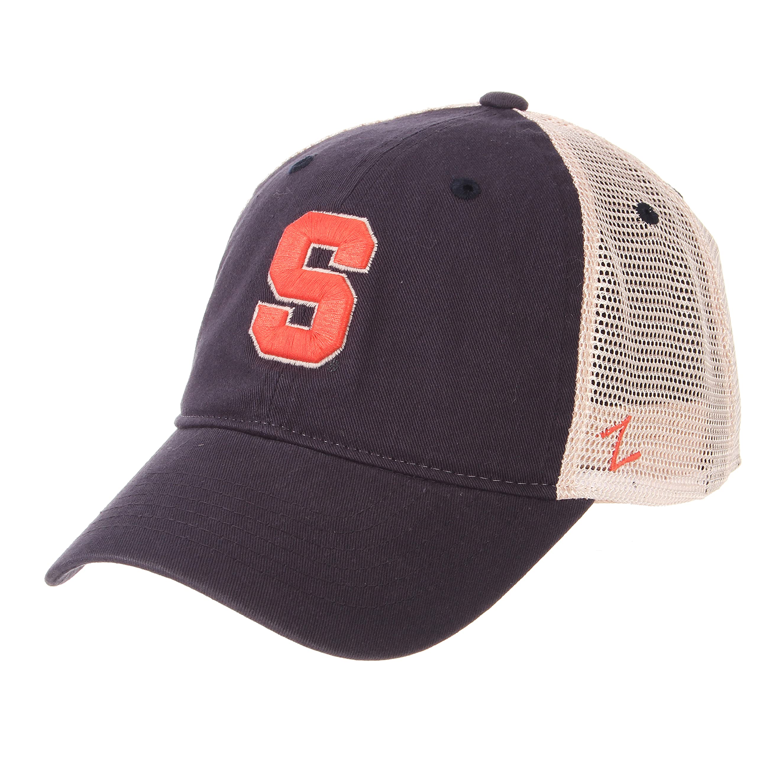 ZHATS NCAA Zephyr Syracuse Orange Mens University Relaxed Hat, Adjustable, Team Color/Stone