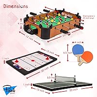 Vista 3 de Point Games Mesa de hockey, mini juegos de mesa para niños, juego de arcade para niños y niñas, gran regalo para niños a partir de 3 años