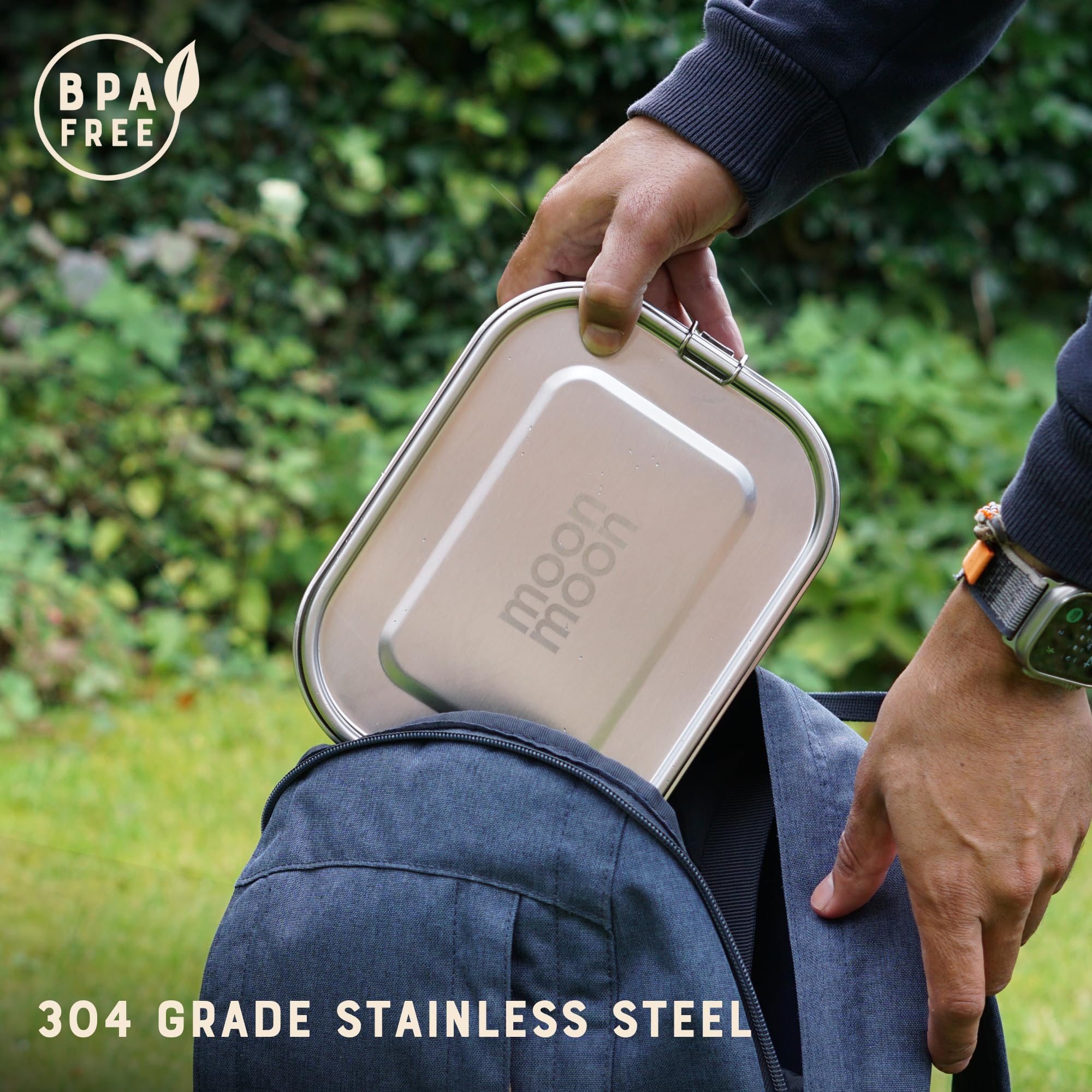 Moonmoon Stainless Steel Lunch Box (1.4L), 1.4 Litres - Image 4