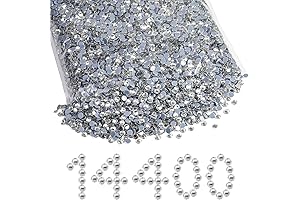 Beadsland Hotfix Rhinestones in Bulk: 14400PCS Crystal Hot Fix Rhinestones for Crafts Clothes DIY Decoration