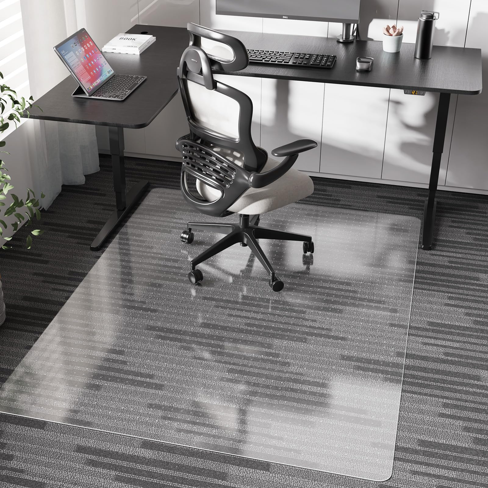 Chair Mat for Carpet 46 x 60 Desk Chair Mat for Carpeted Floors Non-Slip Office Vinyl Mat for