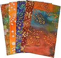 JodiKay Handmade Washable Cotton Eye Pillow Covers - Set of 5 Batik Assorted (9" x 5")