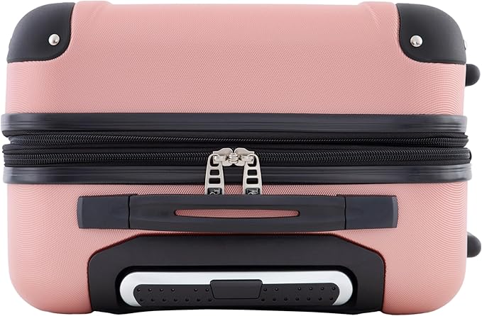 Travelers Club Chicago Hardside Expandable Spinner Luggage, Thyme Green, 20" Carry-On