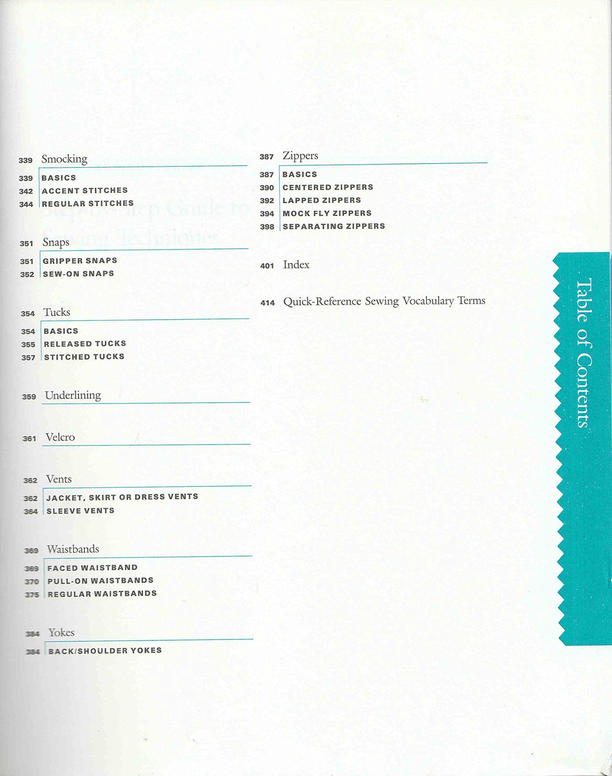 Vogue/Butterick Step-By-Step Guide To Sewing Techniques - Image 6