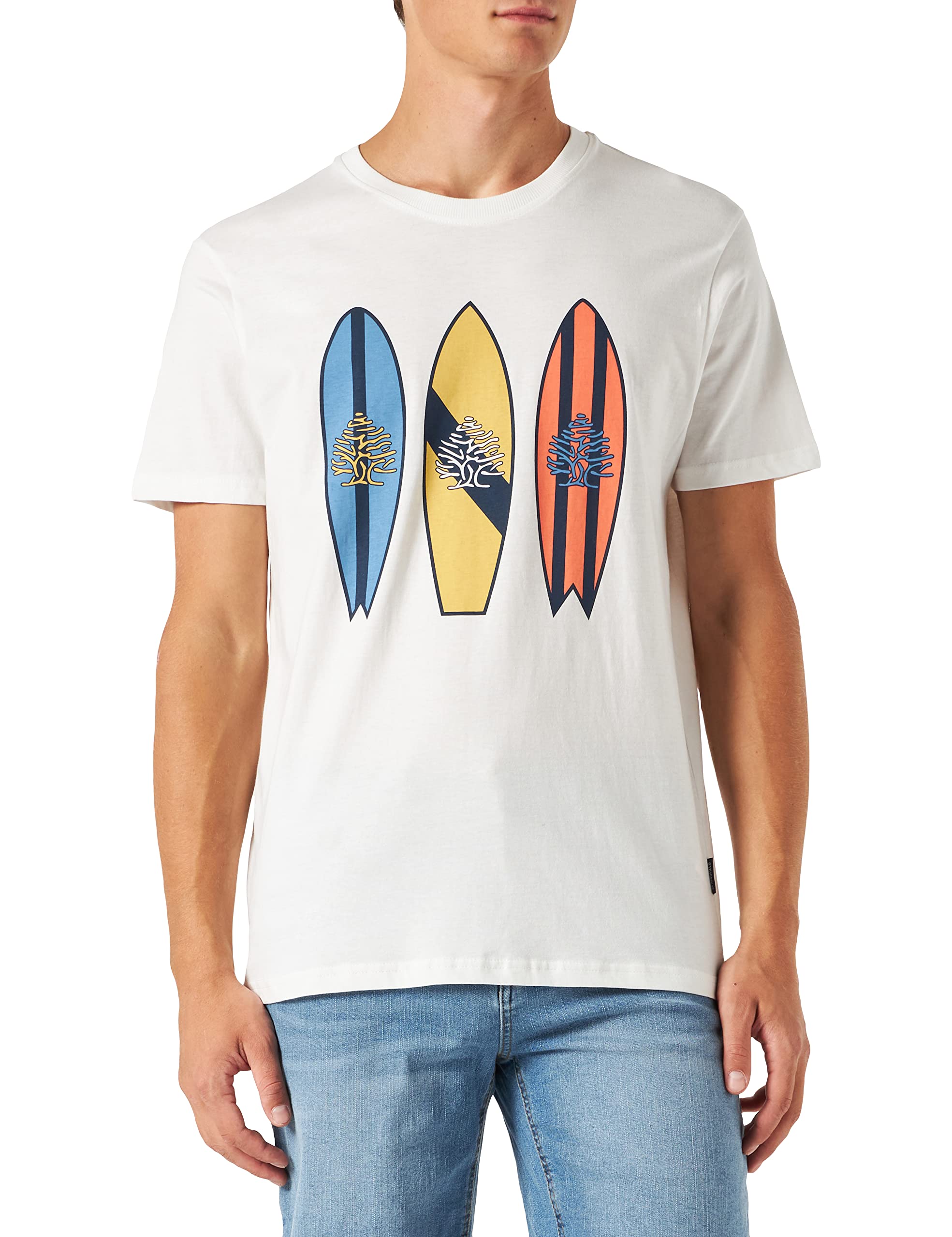 Springfield Men's T-shirt Coat Arbol Tablas Undershirt