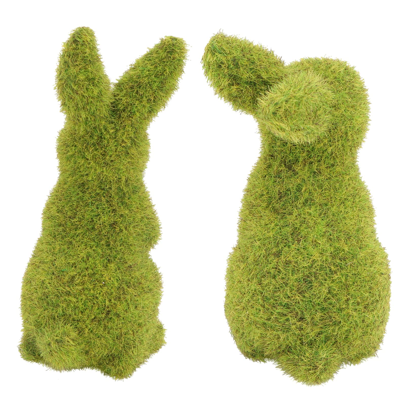 POPETPOP 2stücke Teiliges Flockenkaninchen Deko Ostern Lebhaftes Kaninchenornament Als Garten Fotoprop Niedliche Häschenfigur Für Zuhause Und Geschenkidee