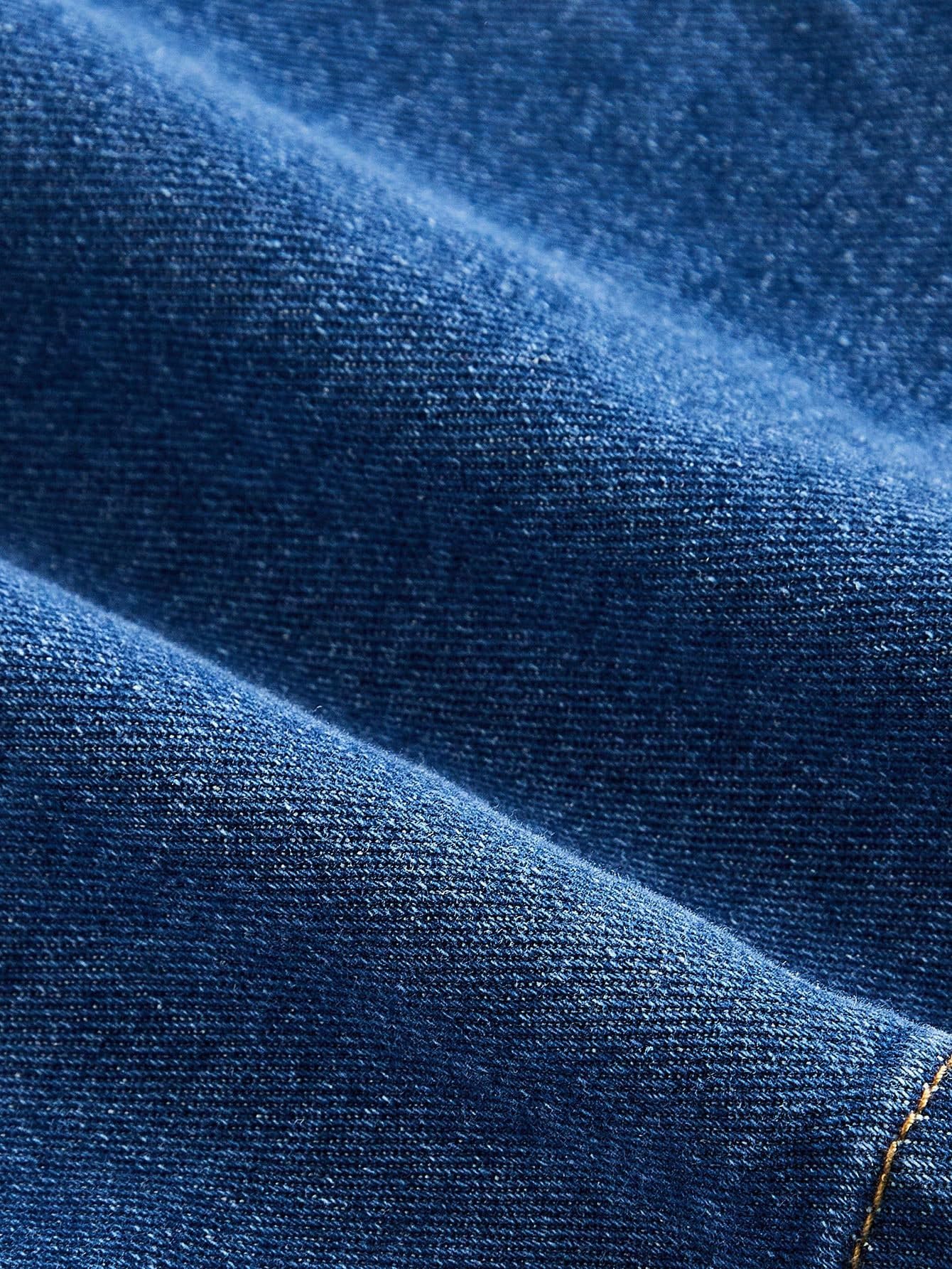 SOLY HUX Jupe en jean pour femme - Grandes tailles - Avec élastique - Jupe portefeuille - Jupe en jean - Jupe d'été en denim - Tenues d'été