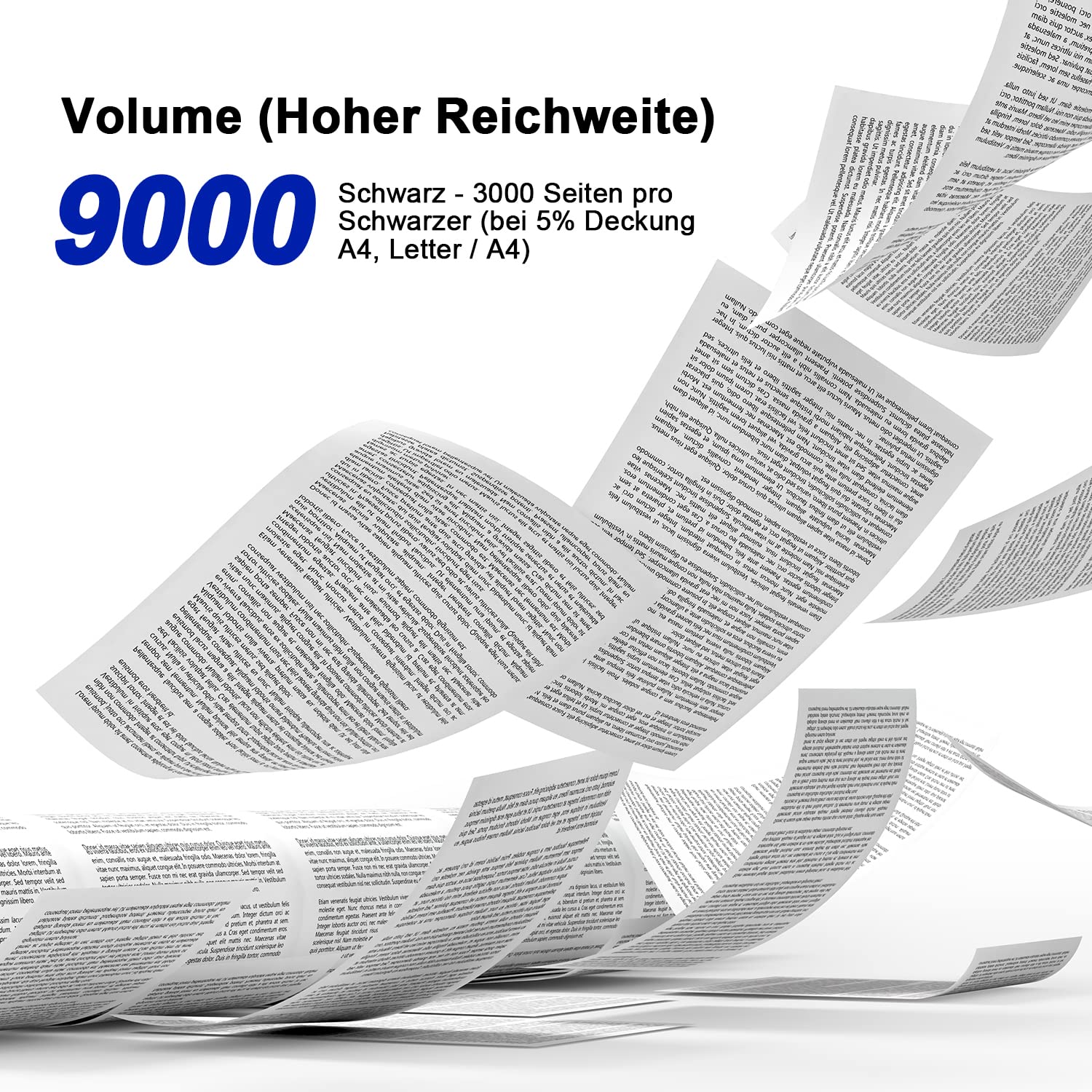 Koala 26X CF226X (Con Chip) Compatibili Cartuccia Toner Sostituzione per HP 26X 26A Multipack per HP Laserjet Pro M402n M402dn M402dw M402 MFP M426fdw M426fdn M426dw Stampante (Nero, Pacco din 2) - Vista 3