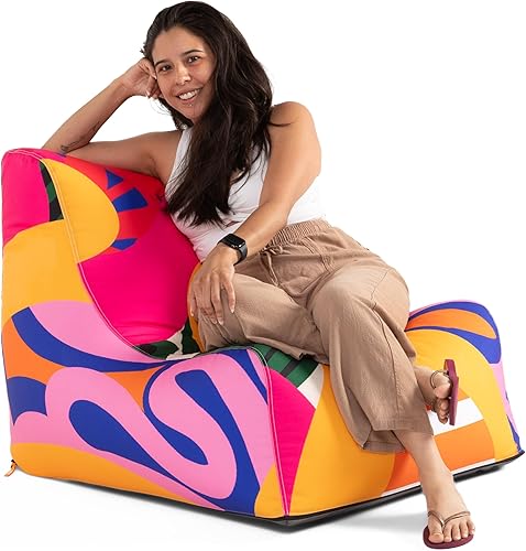 Miniatura 73 de Jaxx Ponce - Puf para exteriores, resistente a la intemperie, para patio y piscina, color azul marino Azul marino,Carbón vegetal,Flamenco,Lima,Bahía