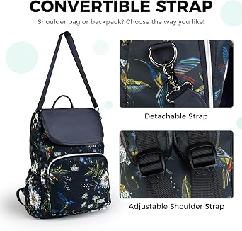 Fmeida Women Backpack Polyester Rucksack Fashion Casual Style Daypack Backpacks for Ladies Womens Girls Shoulder Bag School Purse