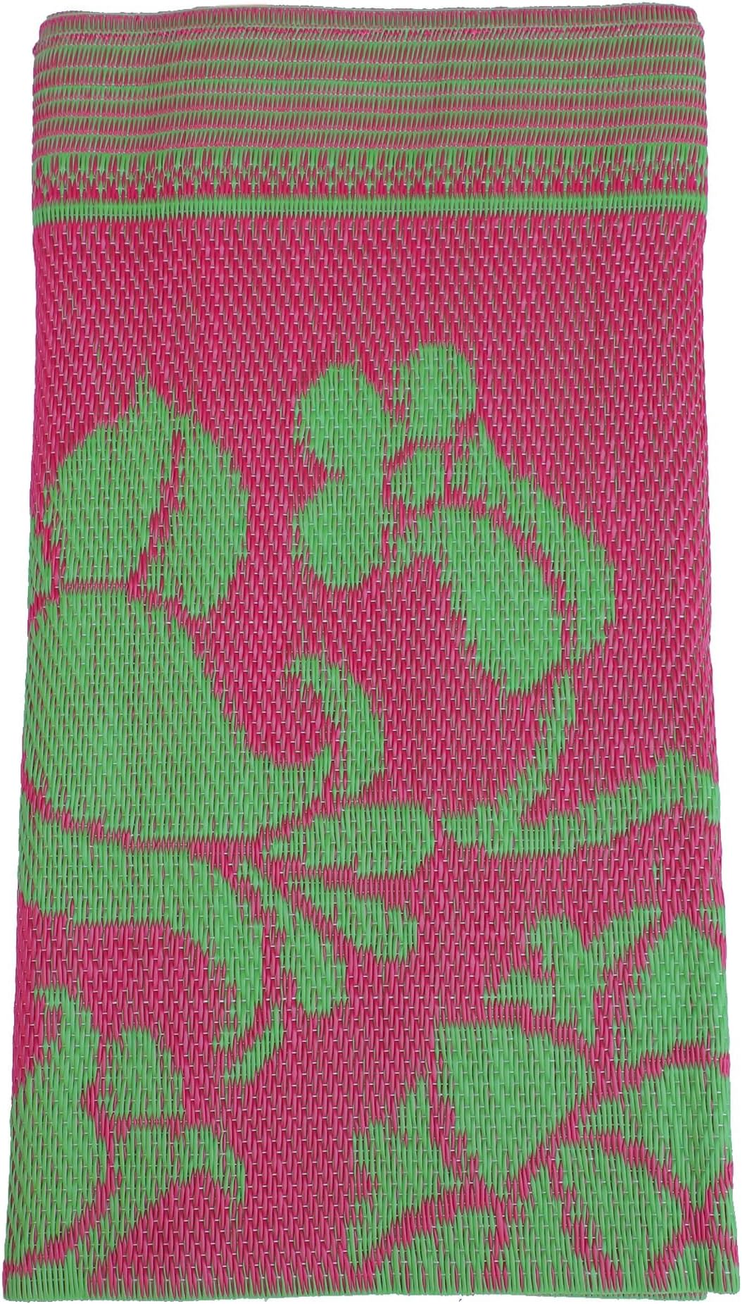 RED CRUSH Multipurpose Reversible Plastic Chatai Mats for Home Picnic Travel Sitting on Floor Foldable Chatai Mat, 4X6 feet, Rani