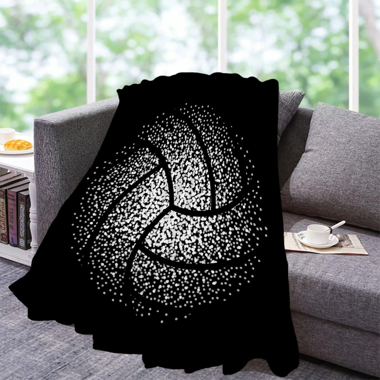 Volleyball Throw Blanket - ​Super Soft Flannel Fleece Blanket for Gifts,Bedding Quilt Home Decor for Couch Sofa Bed All Season 50x40 Inches for Kids