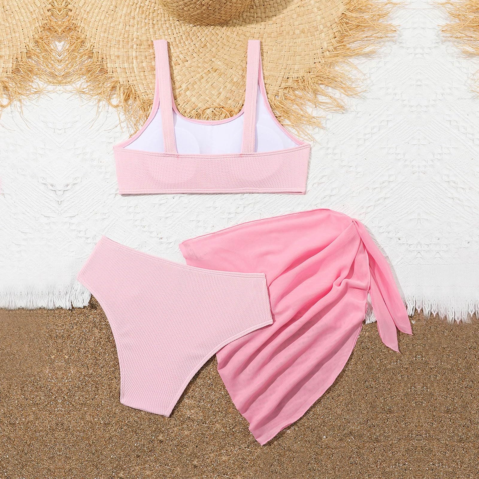 Enfants Filles Maillot De Bain 3 Pièces Bikini Tankini,Protection UV Haut & Shorts Enfant Fille UPF Adolescente Natation Piscine Sport Plage Bebe 1 an Sirene,