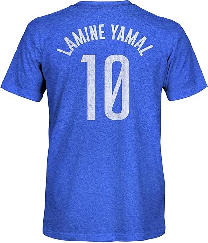 Camiseta Triblend FC Barcelona Lamine Yamal Premium - Azul Real