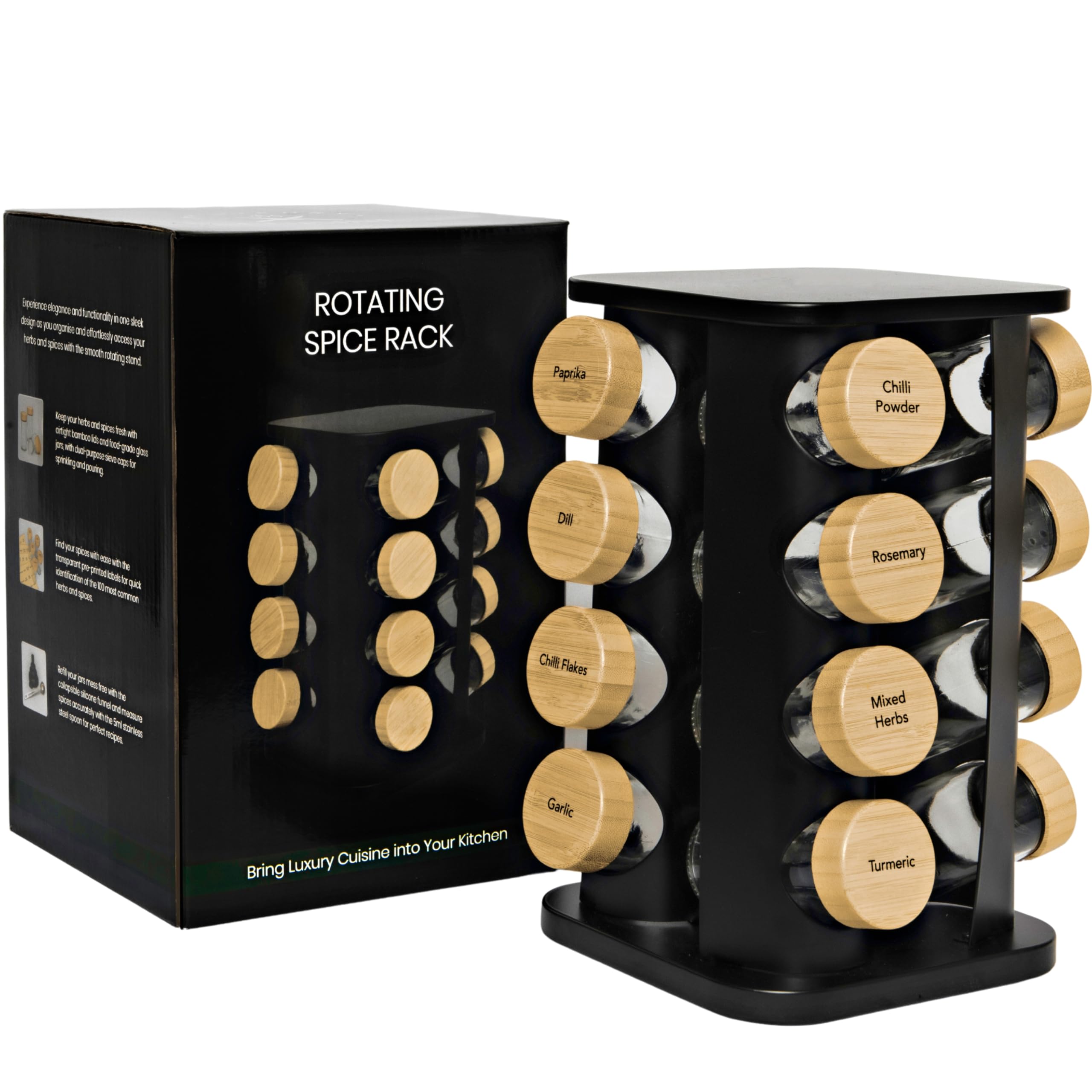 My Luxury Cuisine Rotating Spice Rack