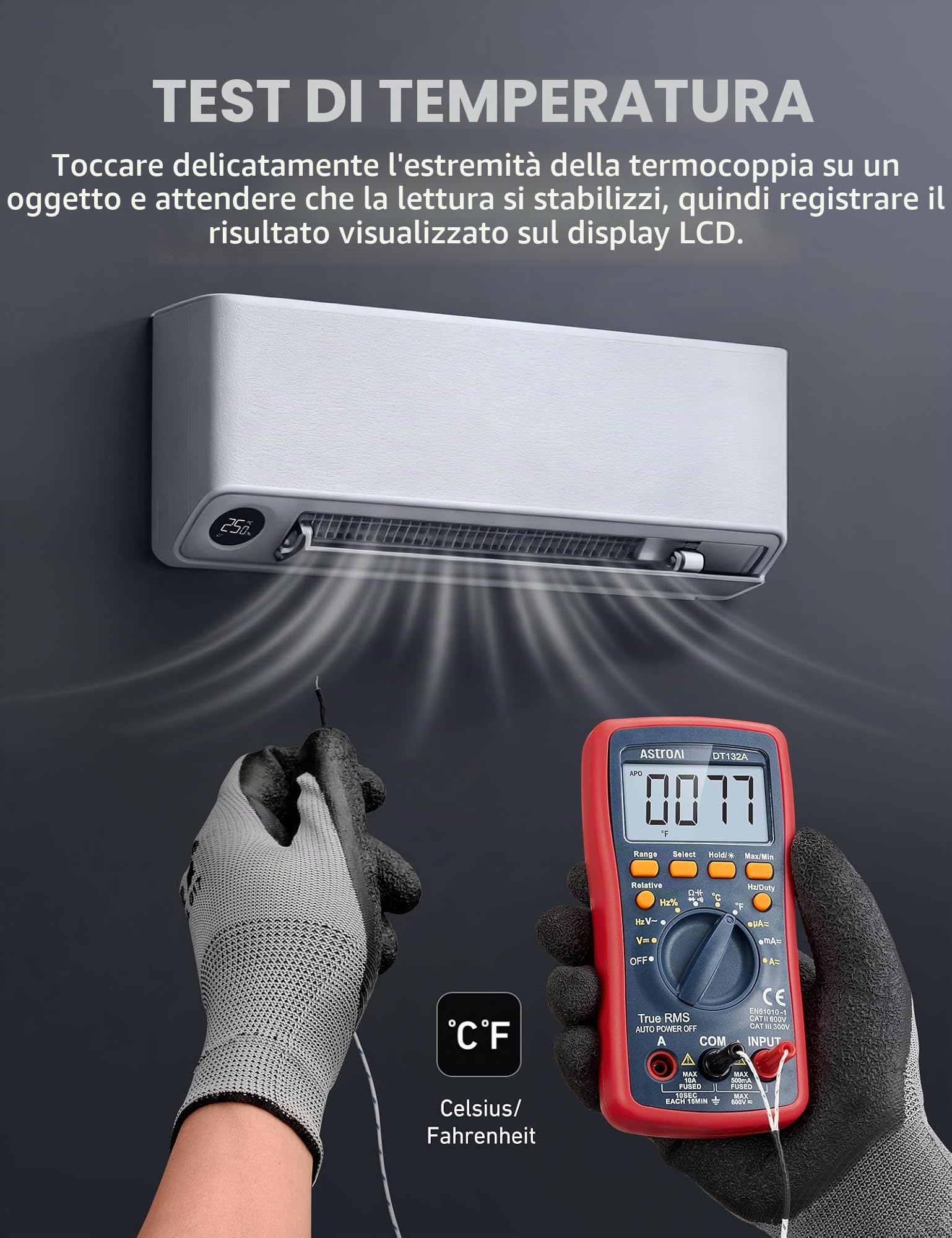 Title: Multimetro Digitale Professionale Automatico AstroAI Tester Digitale Portatile TRMS 4000 Conta NCV Tensione Corrente CC CA Continuità Resistenza Diodo Capacità,Test Live Voltmetro Ohm Amp