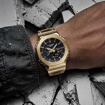 G-Shock Casio GM-B2100GD-9ADR Wristwatch, Gold Yellow, Standard