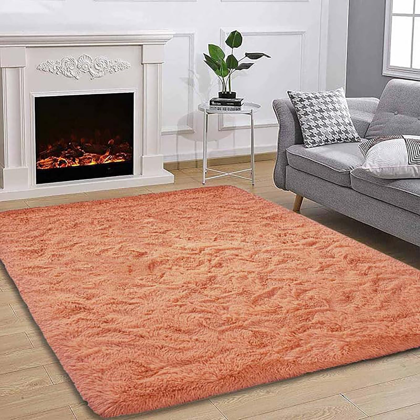 Tapis doux à poils longs sans perte de fibre | Dossier antidérapant sécurisé