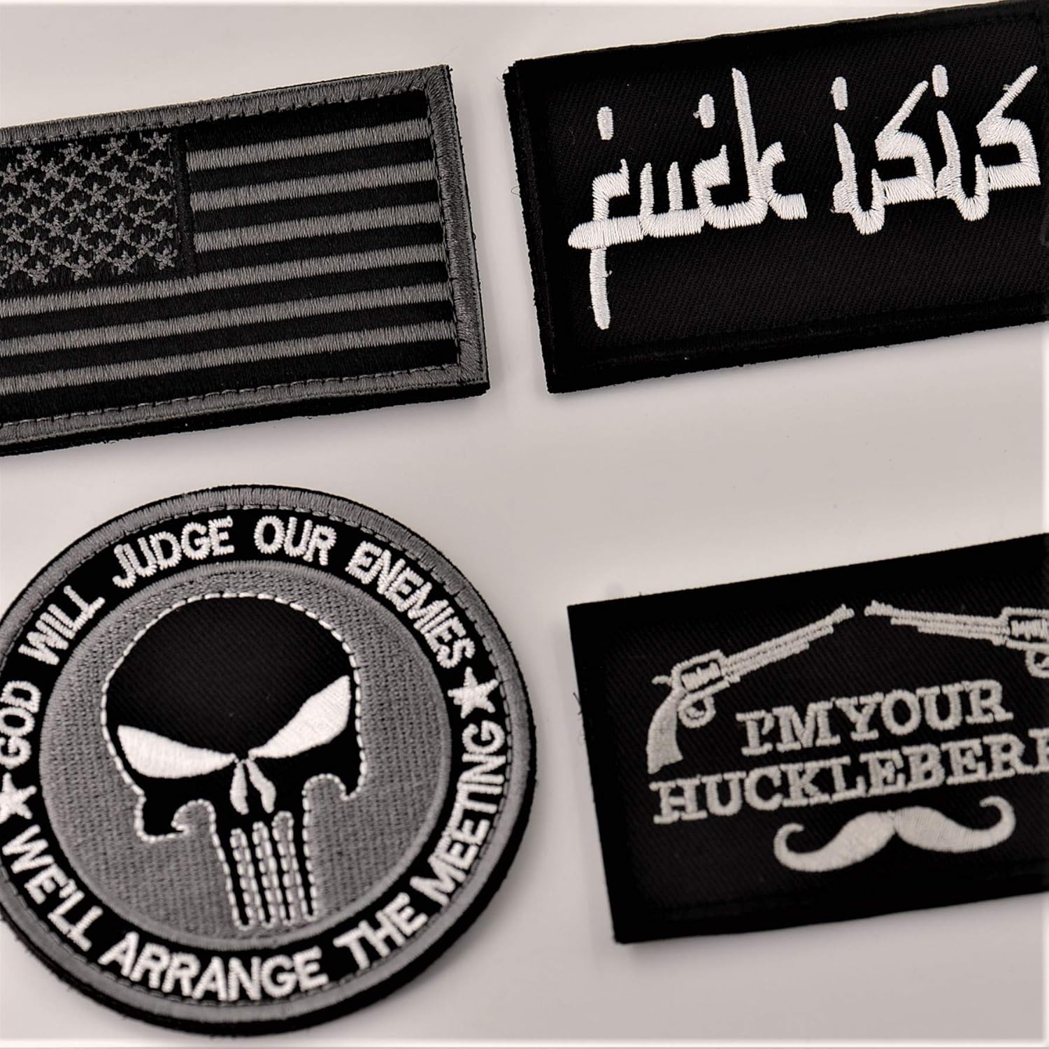 Morale Patches [Embroidered 4Pack] AllAmerican Military