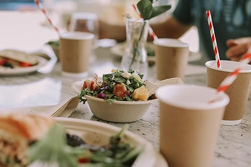 Miniatura 7 de Earth's Natural Alternative Pajita de papel, 250 unidades, 7.75 pulgadas, rayas rojas