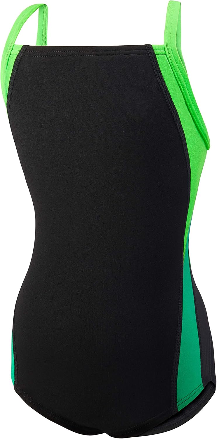 Speedo Girls Swimsuit One Piece Endurance+ Cross Back Solid Youth Team Colors